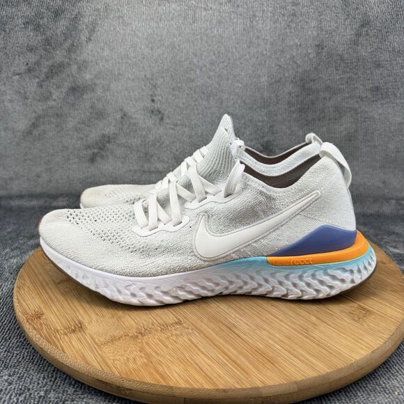 Nike Epic React Flyknit 2 Running Shoes Womens 9 White BQ8927-104 Sneakers - Picture 4 of 11